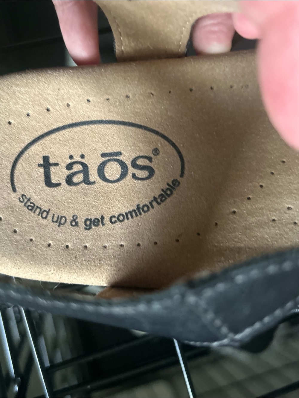 Taos Black Leather Sandal - Comfortable Footbed